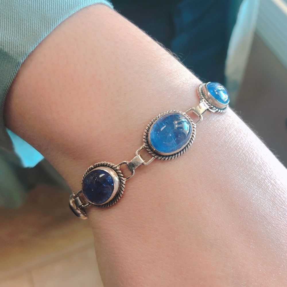 Tanzanite Sterling Silver Bracelet